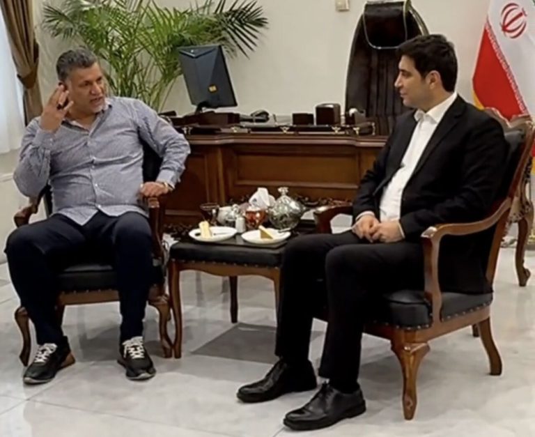دیدار علی دایی با استاندار کردستان